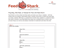 Tablet Screenshot of feedshark.brainbliss.com